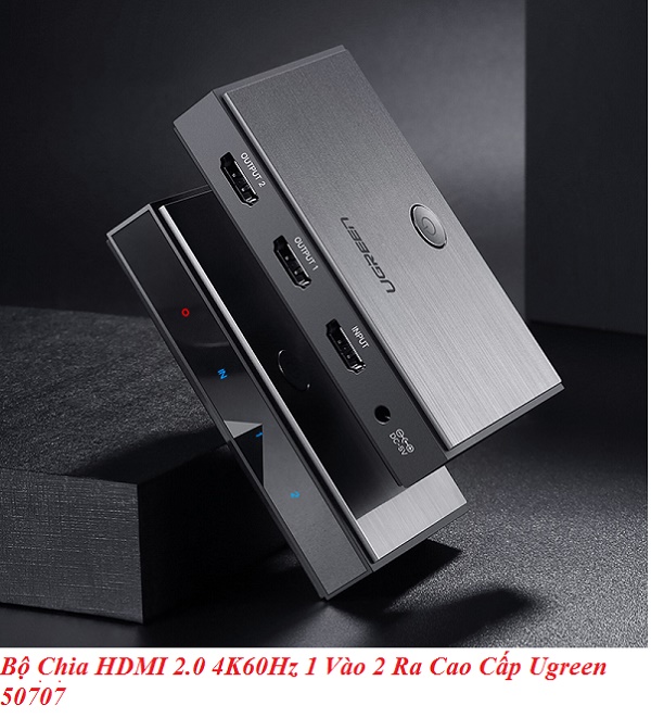 Hình ảnh Bộ chia HDMI 2.0 Ugreen 50707 cao cấp